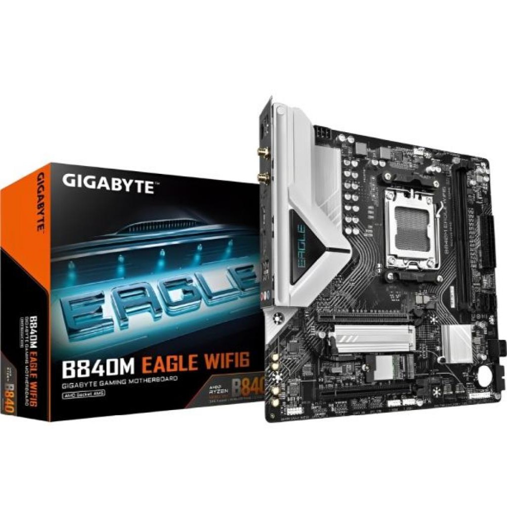  Placa Mãe Amd (Am5) Gigabyte B840m Eagle Wifi6 Ddr5