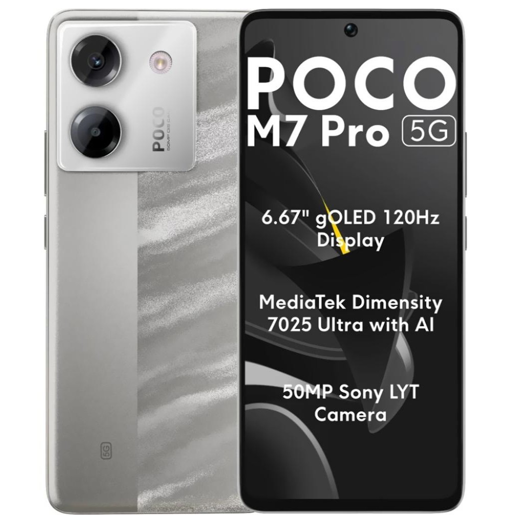 Celular Xiaomi Poco M7 Pro 12/512GB 5G Silver (Global)
