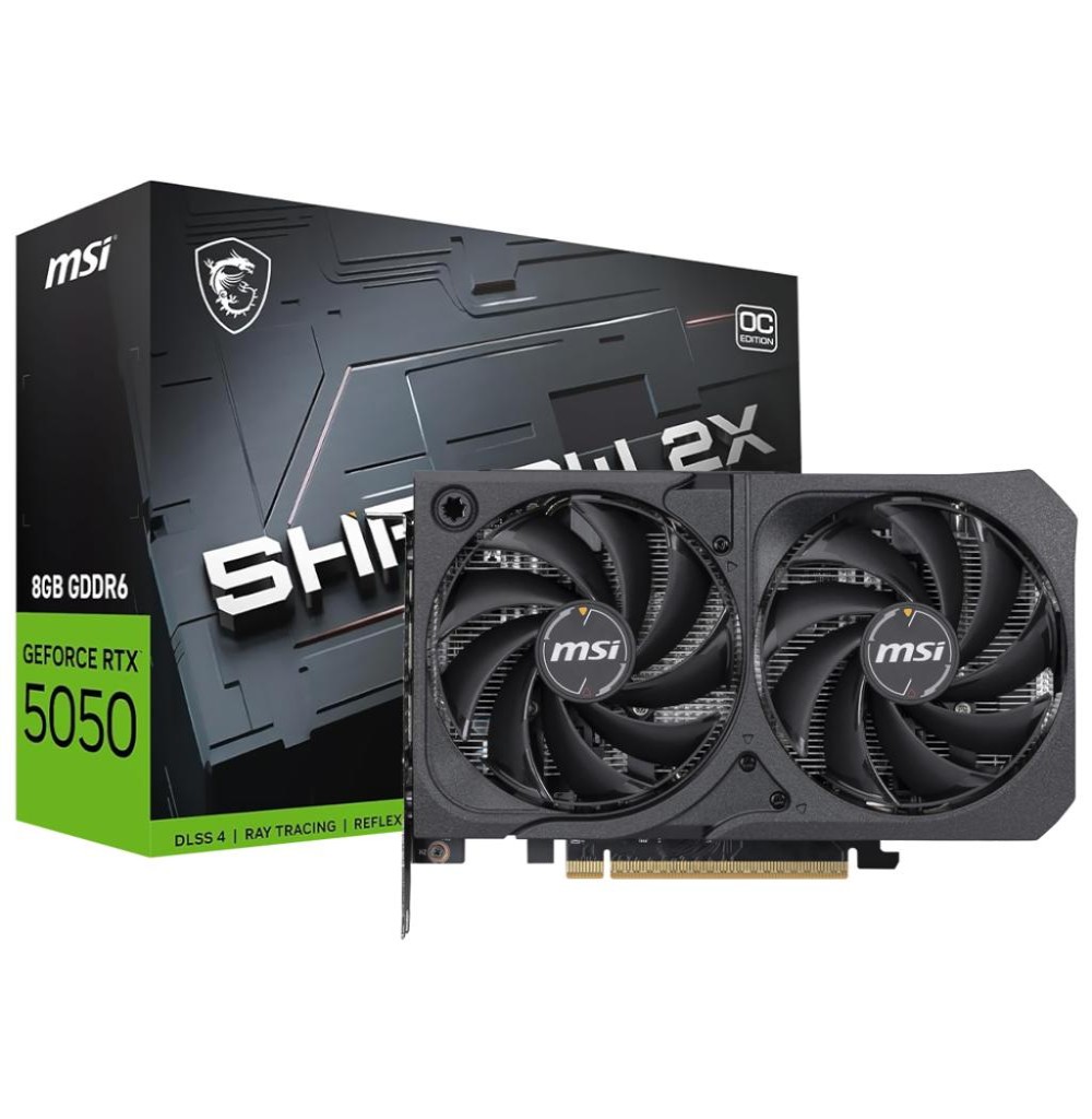 Placa de Vídeo 8GB EXP. GF-RTX5050 Msi Shadow 2x Oc 912-V538-018