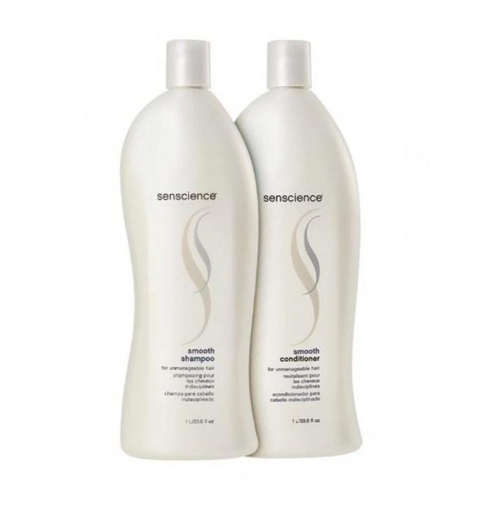 Kit Senscience Shampoo + Condicionador Smooth 1 Litro