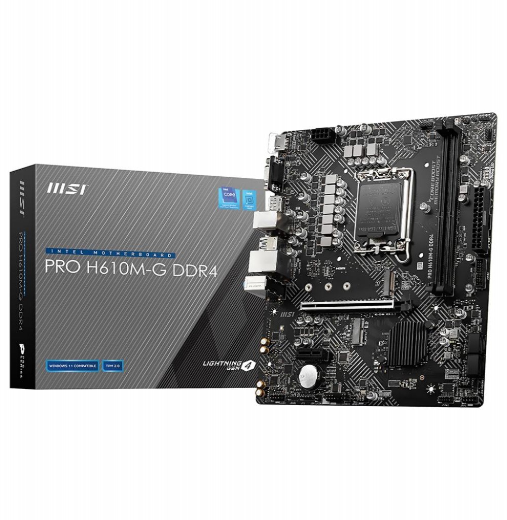 Placa Mae Intel (1700) MSI H610M-G Pro DDR4