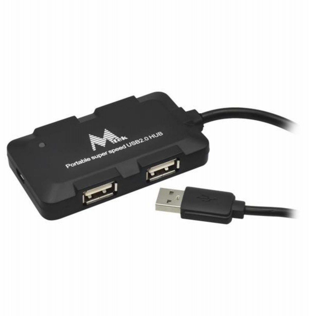 Hub 4 PORTAS MTEK HB-420 4 USB2.0 PRETO