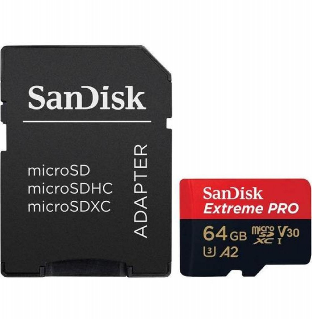 Memoria SD MICRO 64GB Sandisk Extreme Pro 200MBS SDSQXCU-064G