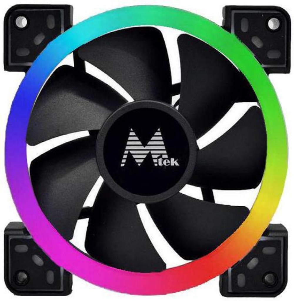 Cooler P/Gabinete 12X12 MTEK MF-120 RGB Dual