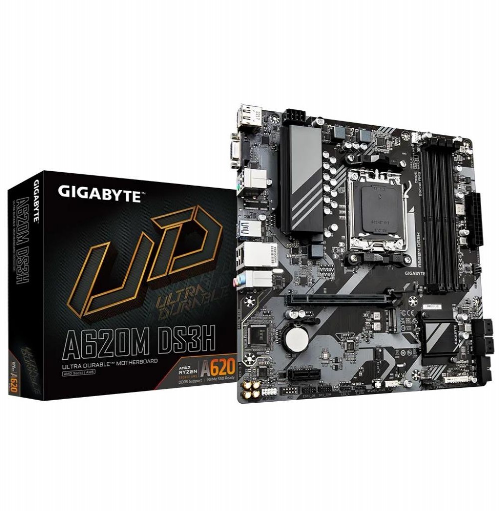 Placa Mãe AMD (AM5) Gigabyte A620M DS3H DDR5