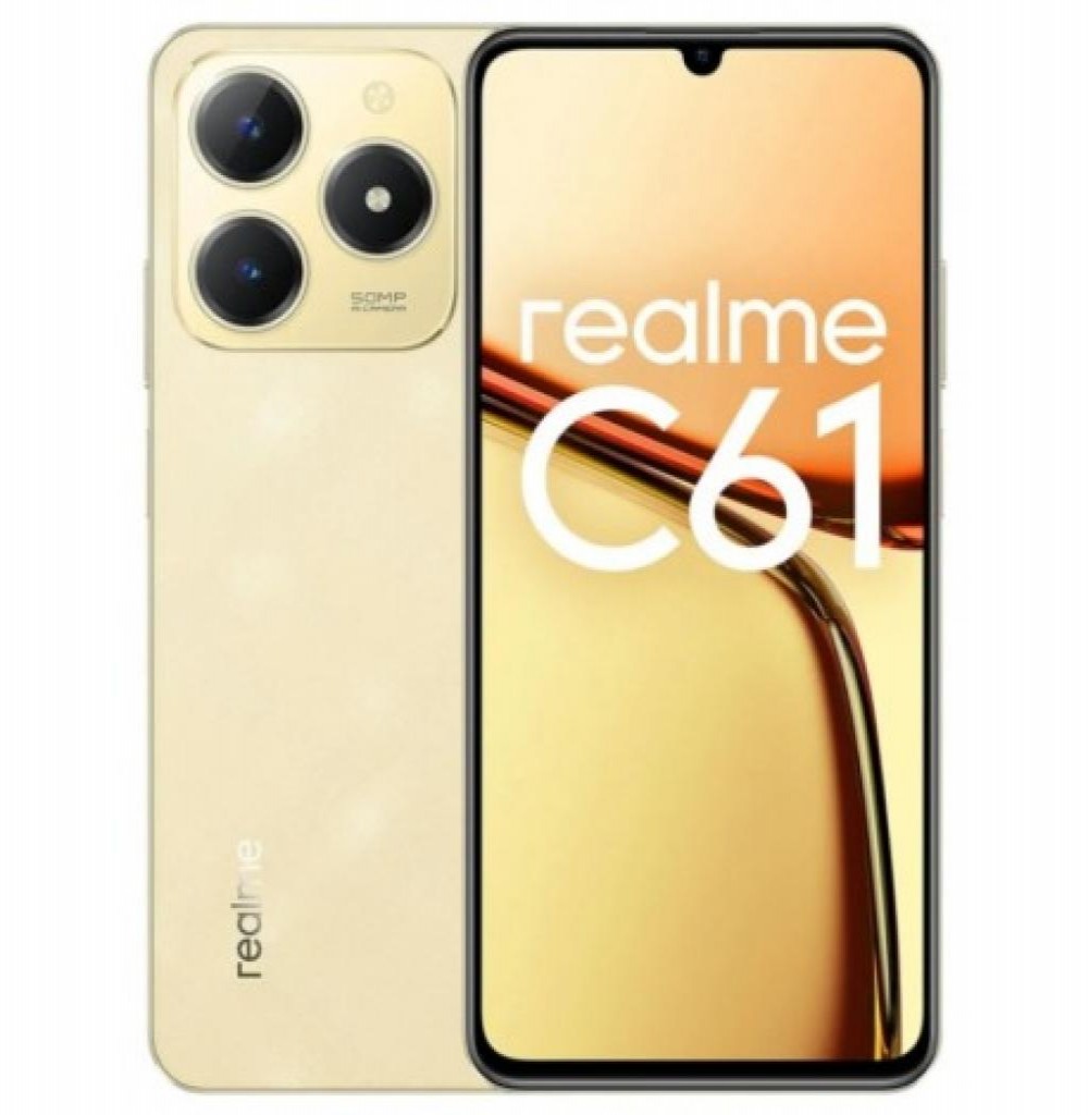 Celular Realme C61 RMX3930 6/256GB Gold 