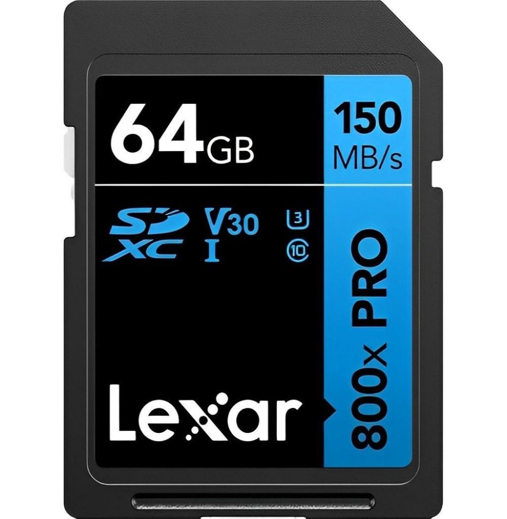 Cartão de Memória SD 64GB Lexar Blue High 800x Pro 150MB