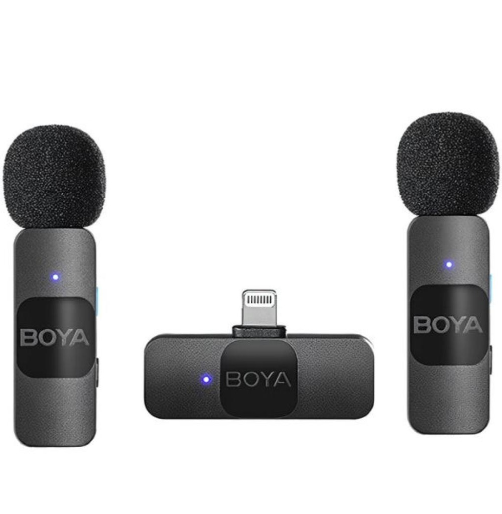 Microfone Boya Mini 2TX+1RX Lightning