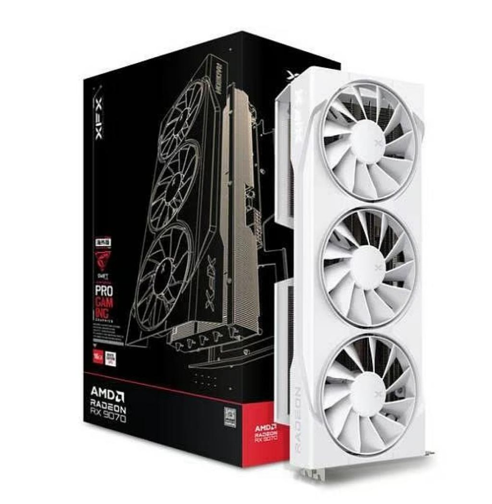 Placa de Video 16GB Exp. RX-9070 XFX Swift Oc White Gaming