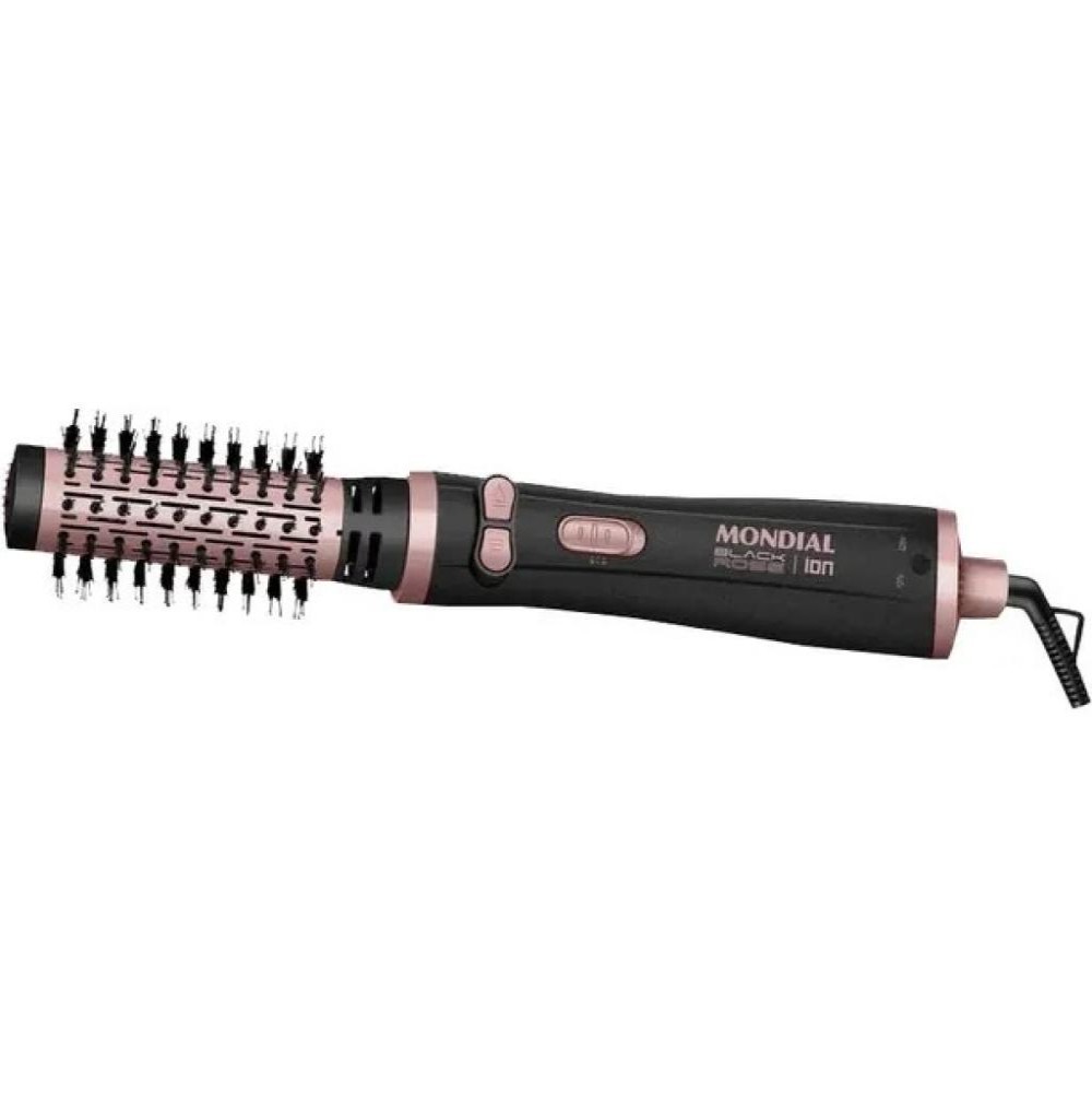 Escova Rotativa Mondial ERB-01 Preto/Rosa 2V 1200W