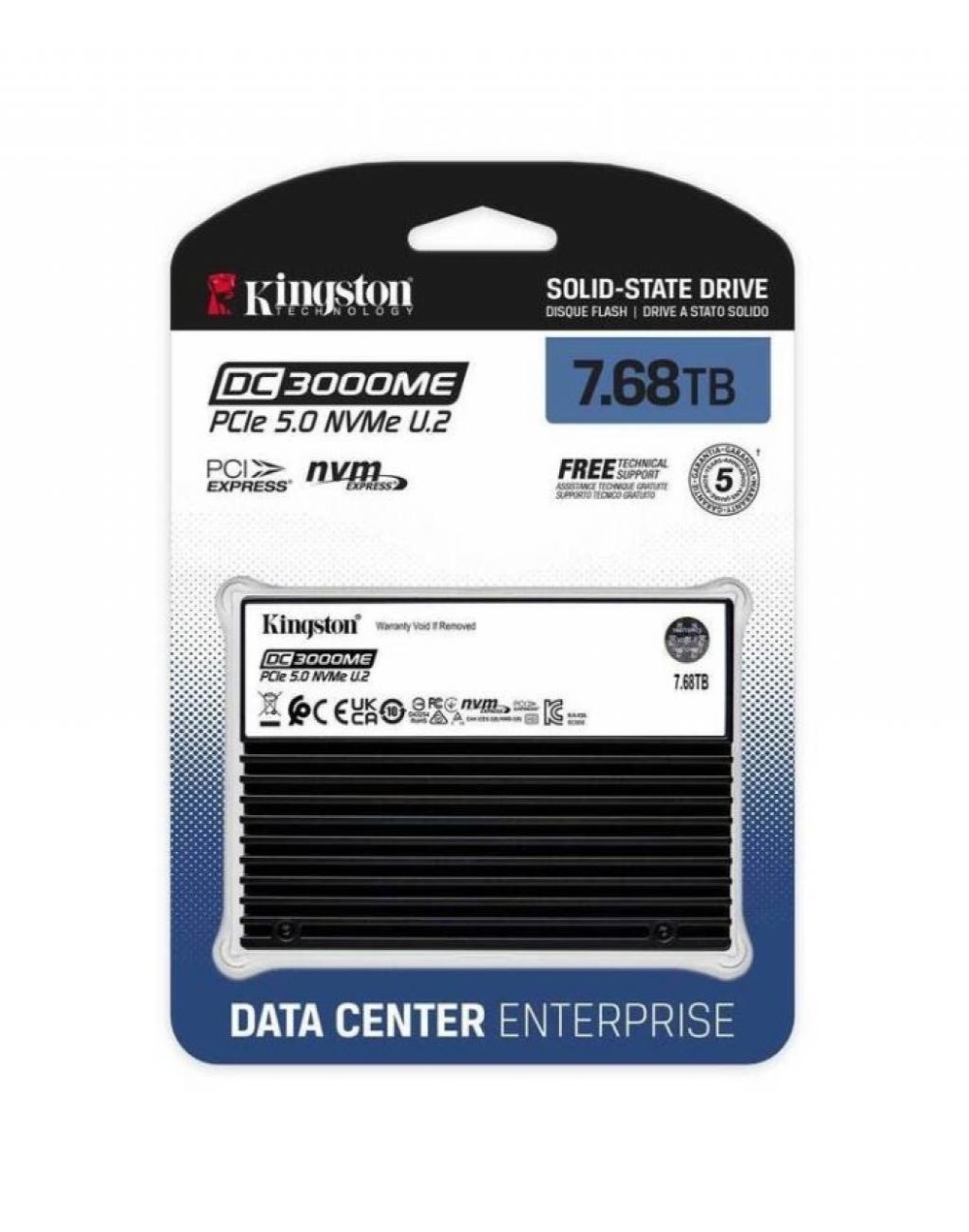 HD SSD U.2 7.68TB Kingston SEDC3000ME/7T6 NVME