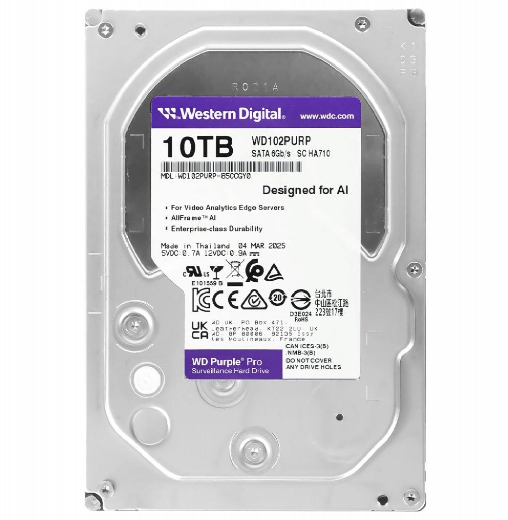 HD SATA3 10TB WD Purple WD102PURP 