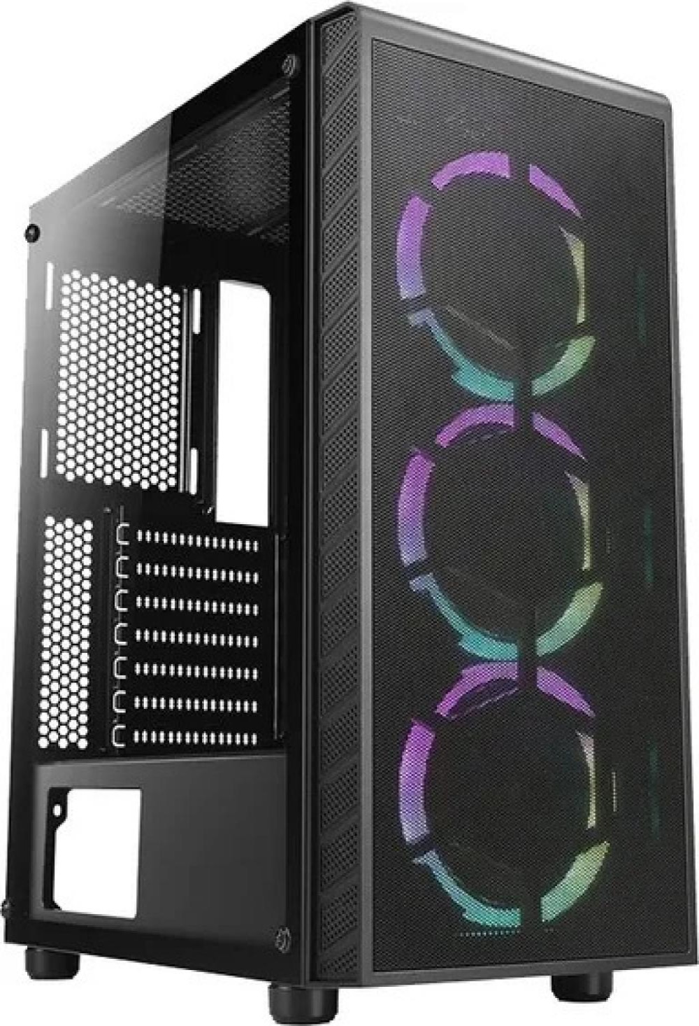 Gabinete Azza Prime 360 CSAZ-360 Mid Tower 3 Coolers 