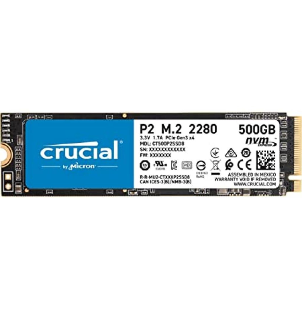 HD Crucial P2 2280 3D NVME SSD M.2 500GB