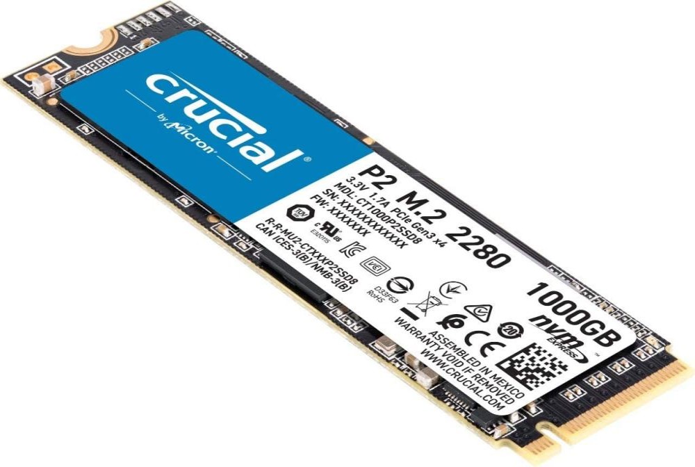HD Crucial P2 2280 3D NVME SSD M.2 1TB 